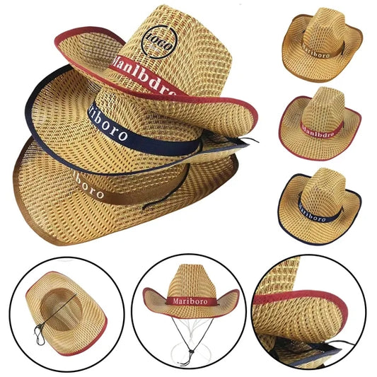 Classic Straw Hat For Beach And Sun