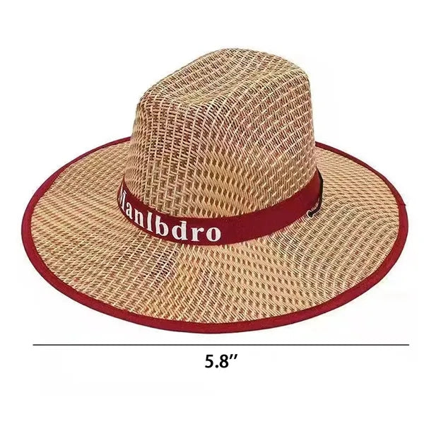 Classic Straw Hat For Beach And Sun
