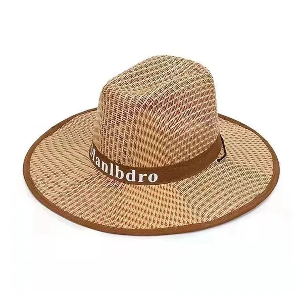 Classic Straw Hat For Beach And Sun