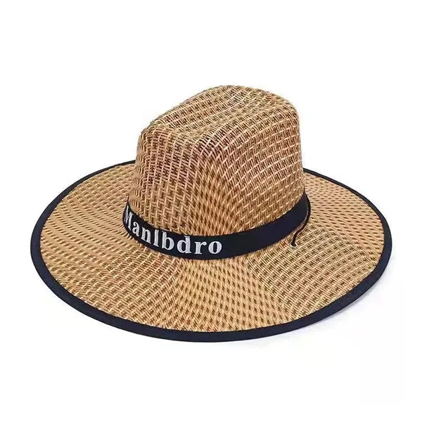 Classic Straw Hat For Beach And Sun