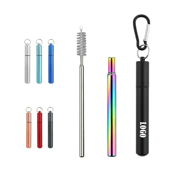 Collapsible Portable Metal Straw