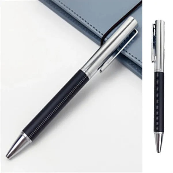 PU leather & Metal Slim Ballpoint Pens