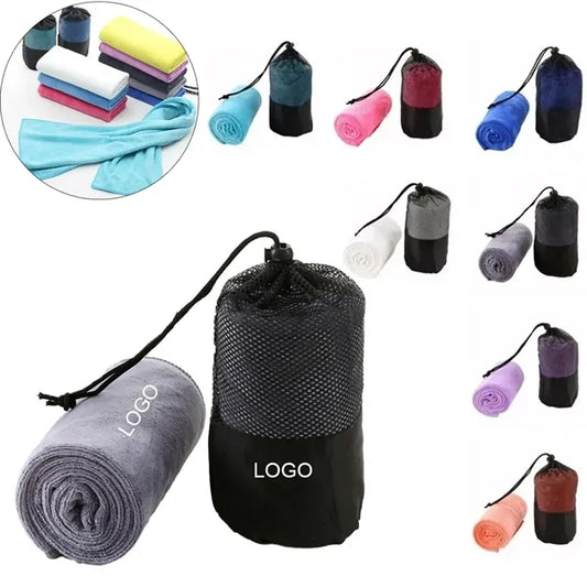Microfiber Sports Towel With Mesh Bag