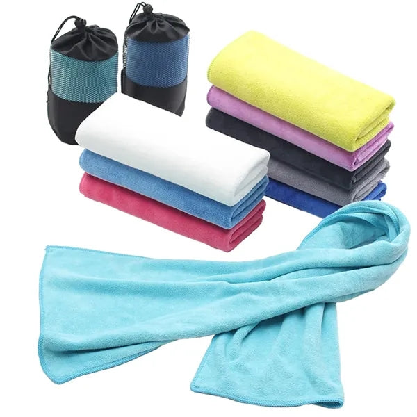 Microfiber Sports Towel With Mesh Bag