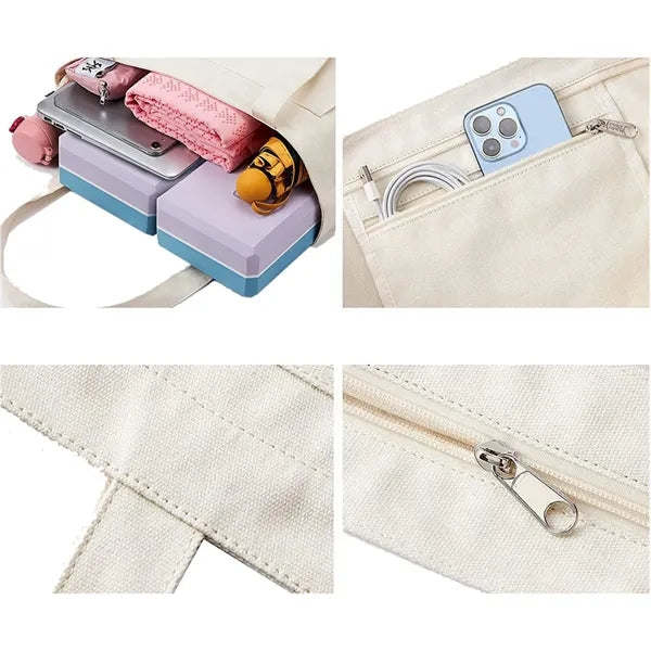 Yoga Canvas Tote Bag