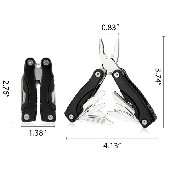 11-in-1 Stainless Steel Multi Tool with Pouch