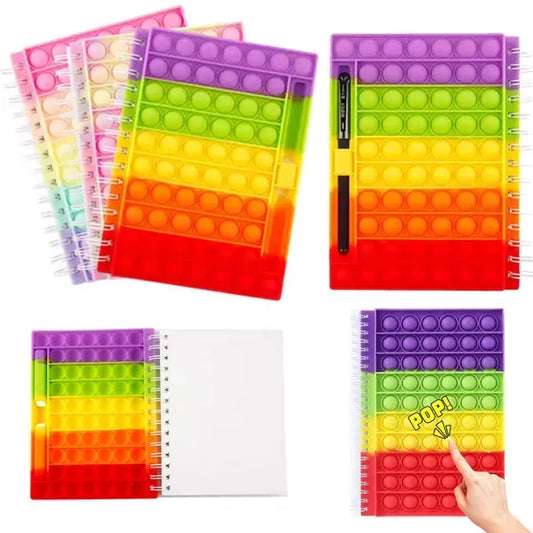 A5 Pop It Stress Reliever Cute Journals With Pen