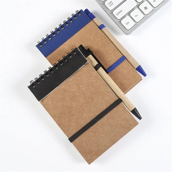 Pocket Size Spiral Notepad w/ Pen