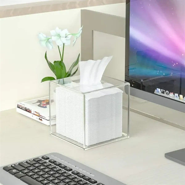 Clear Container Square Cube Acrylic Display Storage Lid Box