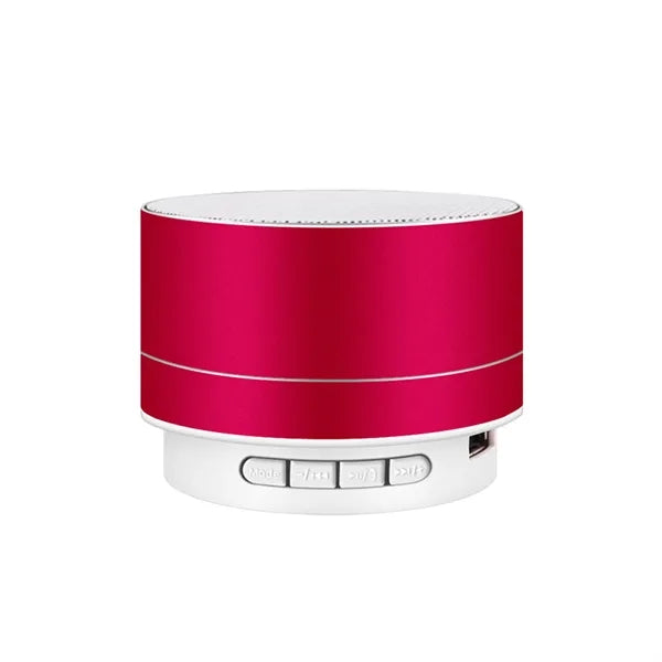 Portable A10 Metal Bluetooth Speaker - Bass, LED Light