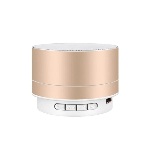 Portable A10 Metal Bluetooth Speaker - Bass, LED Light