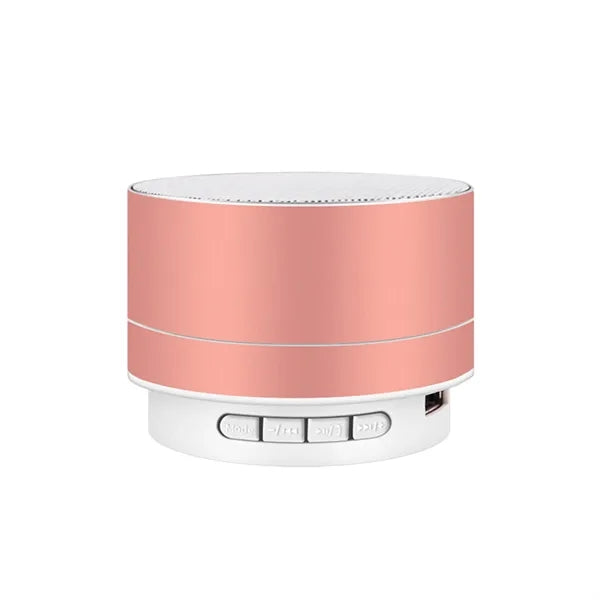 Portable A10 Metal Bluetooth Speaker - Bass, LED Light