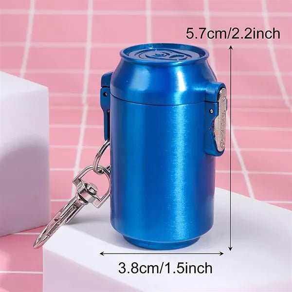 Coke Can Shape Mini Ashtray Key Chain