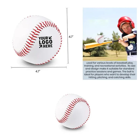 9-Inch Baseball - Synthetic Leather, Training Ball for Kids