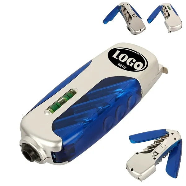4 In 1 Compact Travel Tool With LED Flashlight