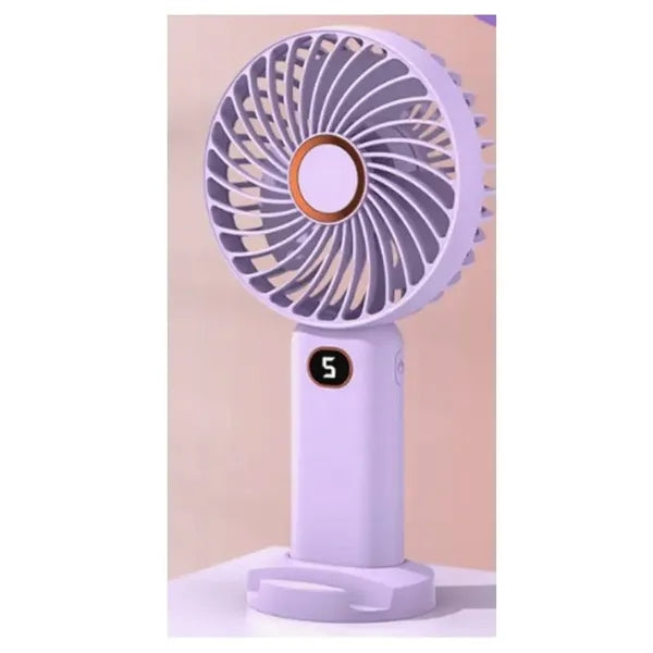 LED Display,5-Speed,Portable Hand Fan for Travel