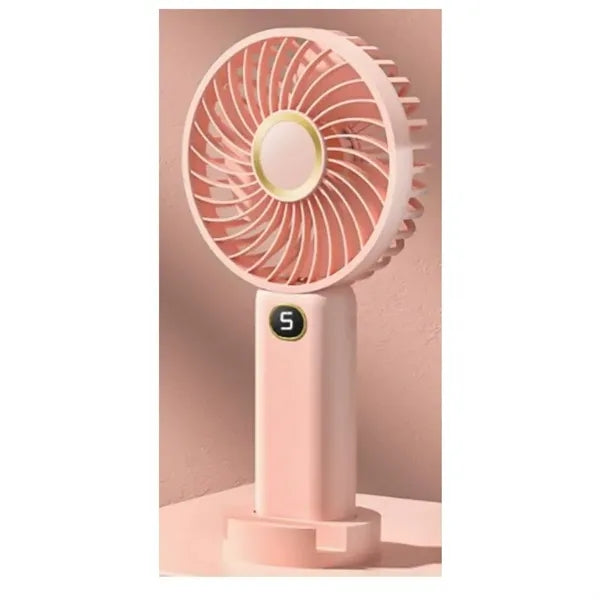 LED Display,5-Speed,Portable Hand Fan for Travel