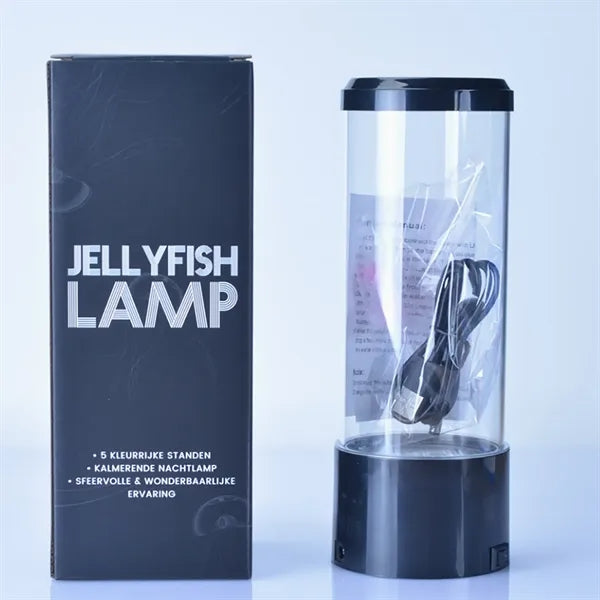 Simulated Cylindrical Led Jellyfish Lamp