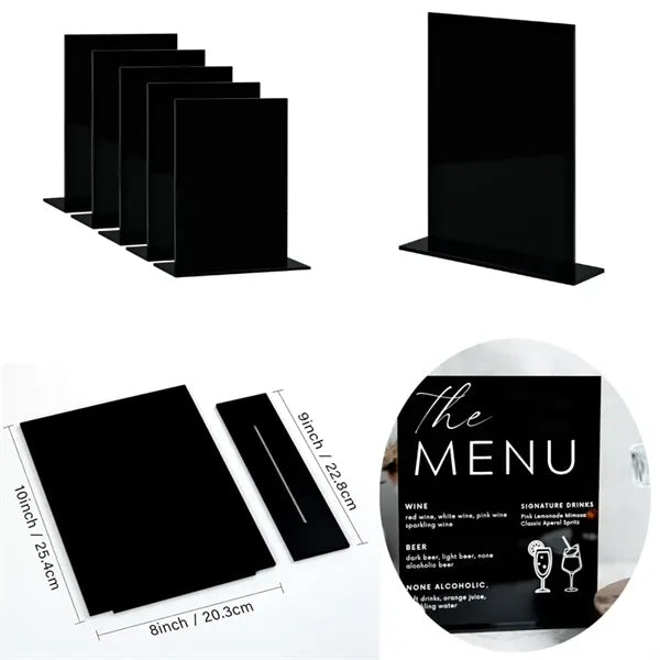 8x10 Inch Black Acrylic Stand