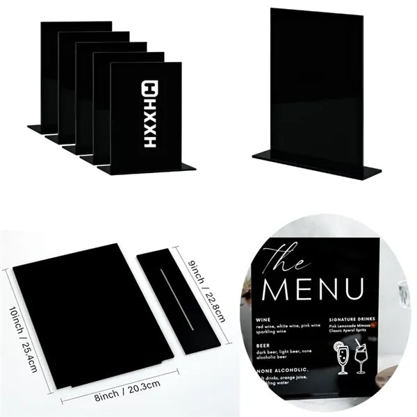 8x10 Inch Black Acrylic Stand