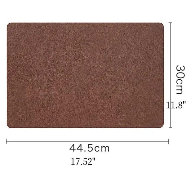 Double Sided Leather Place Mats Insulated Coasters
