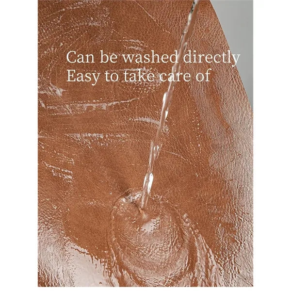 Double Sided Leather Place Mats Insulated Coasters