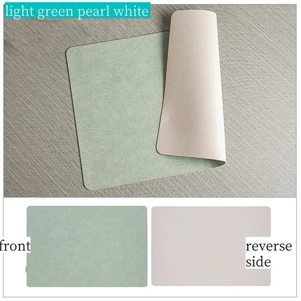 Double Sided Leather Place Mats Insulated Coasters