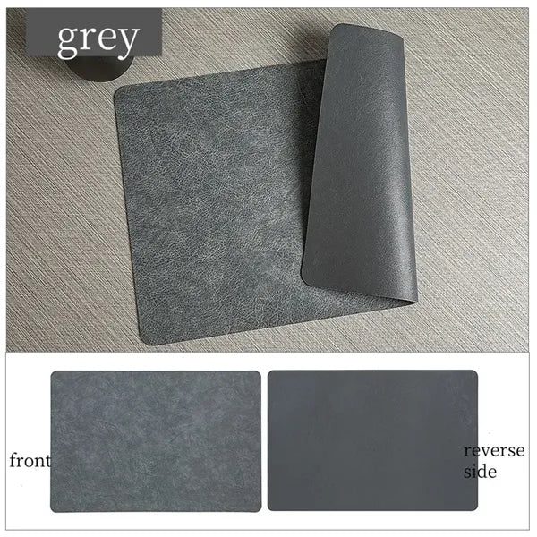 Double Sided Leather Place Mats Insulated Coasters