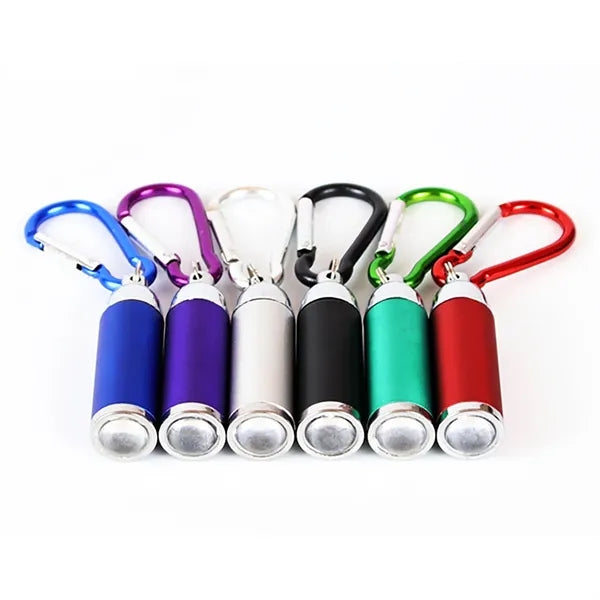 Aluminum Telescopic LED Keychain w/ Carabiner