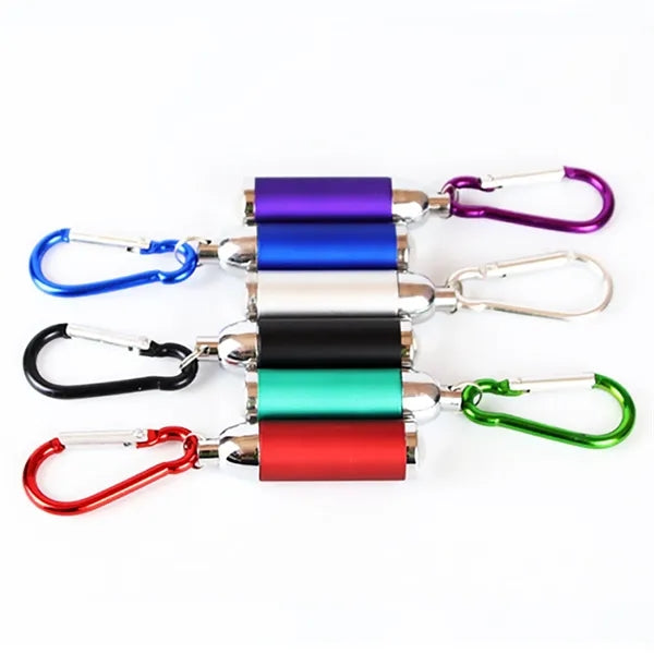 Aluminum Telescopic LED Keychain w/ Carabiner
