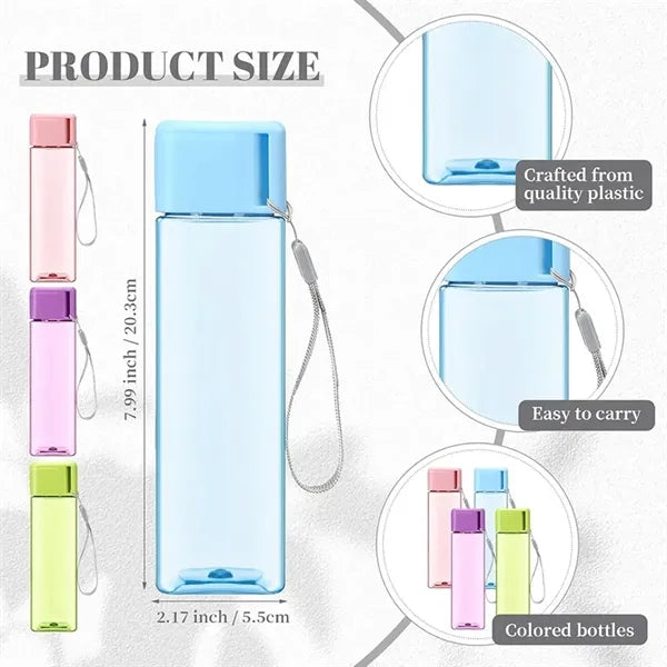 17 OZ Plastic Sports Water Bottles For Kids Adults