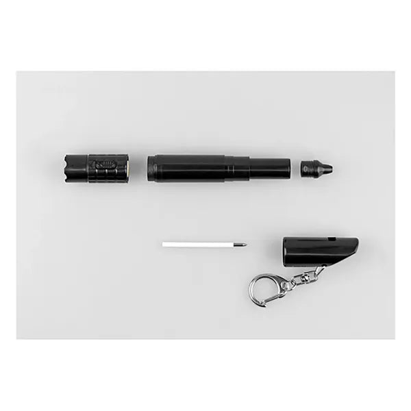3-In-1 LED Flashlight with Whistle & Ballpoint Pen