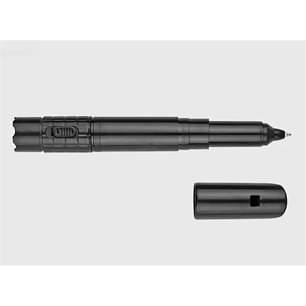 3-In-1 LED Flashlight with Whistle & Ballpoint Pen