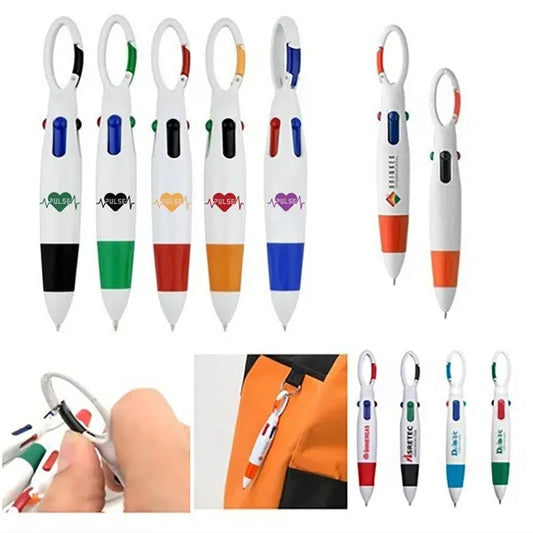 4 Color Pen w/Carabiner