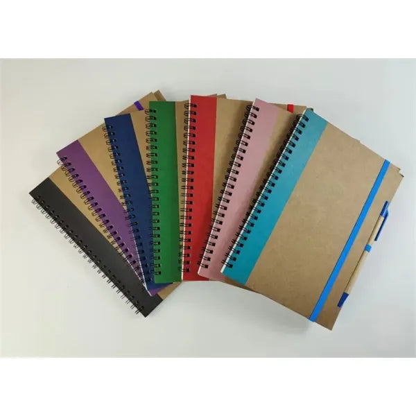 Eco-friendly mini Spiral Ruled Notebook With Pen
