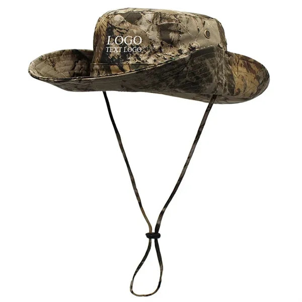 Tactical Camouflage Large Brim Custom Bucket Hats