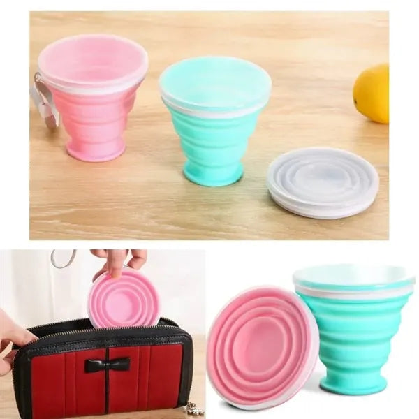 7 oz Silicone folding water cup portable