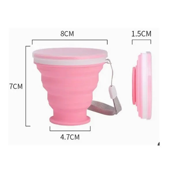 7 oz Silicone folding water cup portable