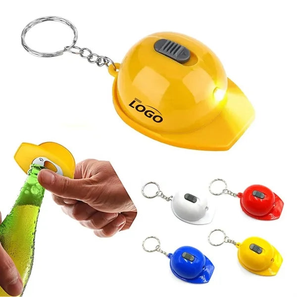 Helmet-Shaped LED Bottle Opener ()