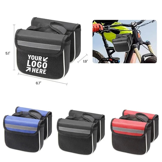 Waterproof Polyester Bike Saddle Bag w/ Reflective Strips