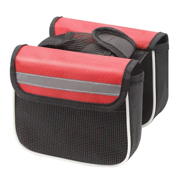 Waterproof Polyester Bike Saddle Bag w/ Reflective Strips