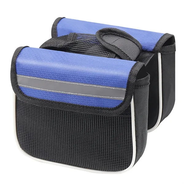 Waterproof Polyester Bike Saddle Bag w/ Reflective Strips