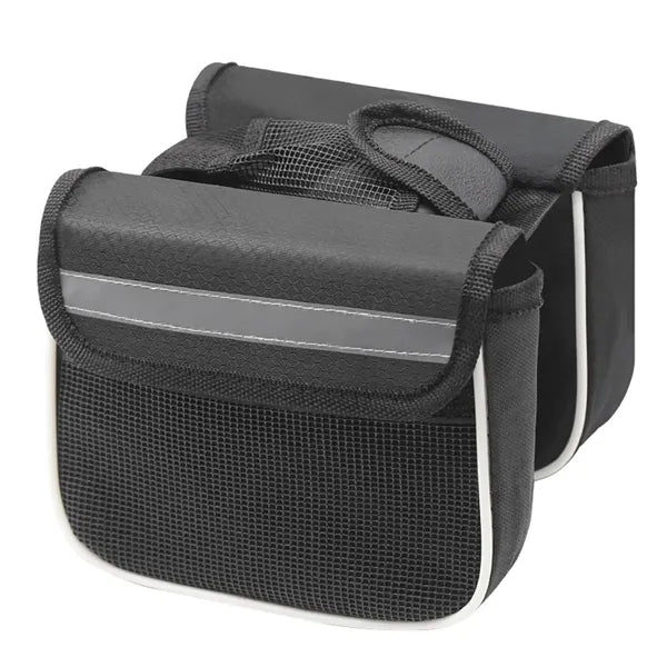 Waterproof Polyester Bike Saddle Bag w/ Reflective Strips
