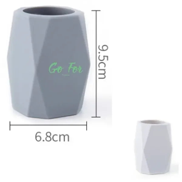 Silicone Pencil Holder Geometric Pen Cup