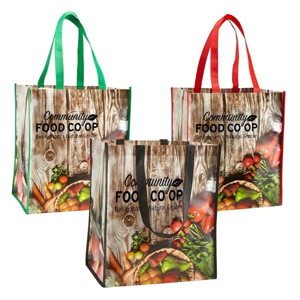 Laminated Veggie Tote Bag