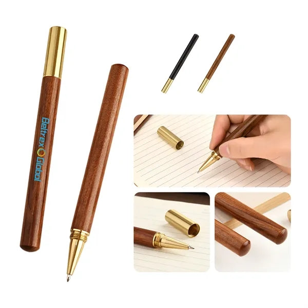 Brass and Rosewood Business Pen with Twist Cap