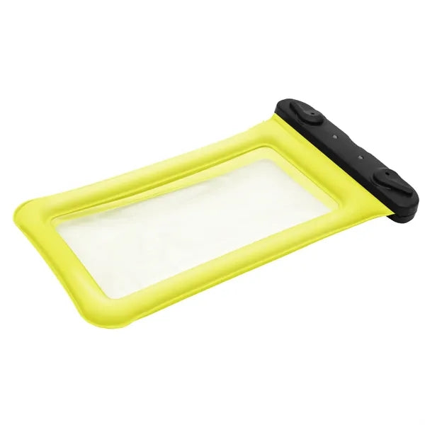 Waterproof phone pouch with airbag
