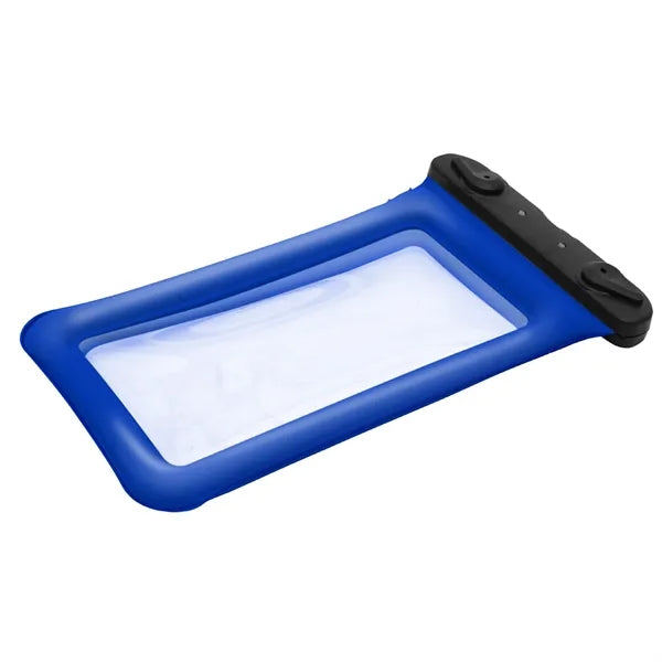 Waterproof phone pouch with airbag