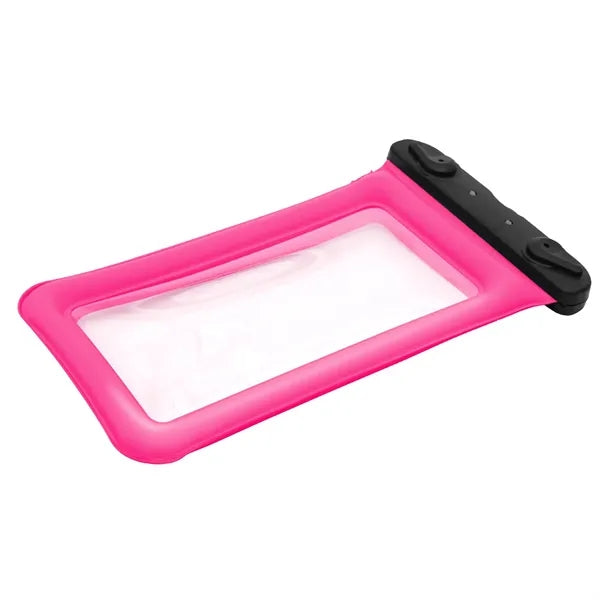Waterproof phone pouch with airbag