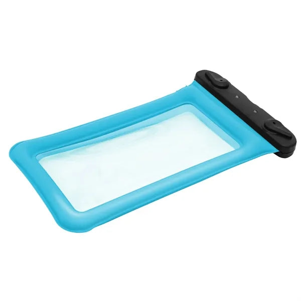 Waterproof phone pouch with airbag